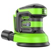 Эксцентриковая шлифмашина акк. Greenworks OS325, 24V, 125 мм, 5000-8000-11000 об/мин, амплитуда 2.4 мм, без АКБ и ЗУ (3100907) — фото 6