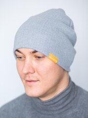 Шапка серая из итальянской шерсти