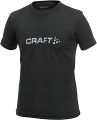 Футболка Craft Light Logo для юниоров черная