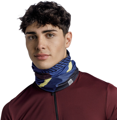 Картинка бандана-труба Buff CoolNet Reflective Akim Cobalt - 3