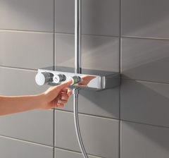 Душевая система с термостатом для настенного монтажа, GROHE Euphoria SmartControl System 260, хром, 26509000