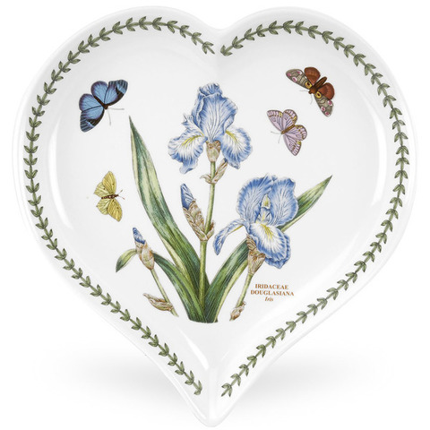 Блюдо-сердце 23см Portmeirion Ботанический сад