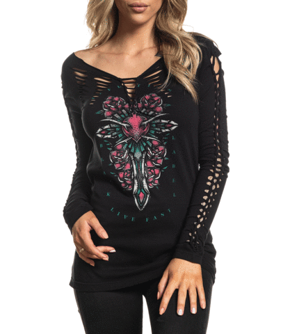 Affliction | Футболка лонгслив женская ETERNAL IDOL AW21674 перед