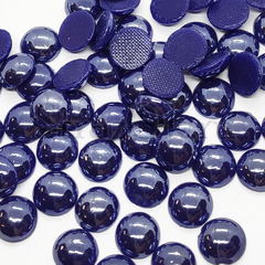Купить оптом термоклеевой керамический полужемчуг темно-синий Blue Night