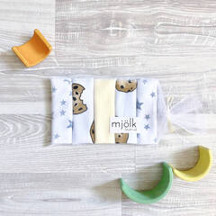 Набор платочков-слюнявчиков Mjölk Печенье