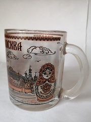 Кружка 300 мл стекло с видами Москвы
