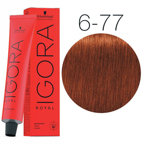 Schwarzkopf Igora Royal New 6-77 (Темный русый медный экстра) - Краска для волос