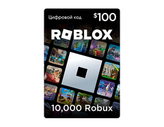 Карта оплаты Roblox 100 USD USA [Цифровая версия] (для ПК, цифровой код доступа)