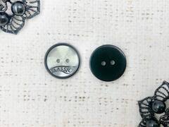 Пуговицы, d 2,1 см, айвори с чёрным