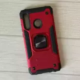 Противоударный чехол Strong Armour Case с кольцом для Huawei P30 Lite / Honor 20s (Красный)