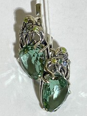 Сангрия (серьги из серебра)