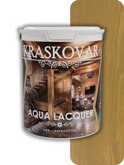 Лак-антисептик Kraskovar Aqua Lacquer для дерева и камня дуб