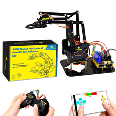 Набор KS0198X от Keyestudio: DIY Акриловый механический 4DOF манипулятор 4DOF Robot Mechanical Arm Kit