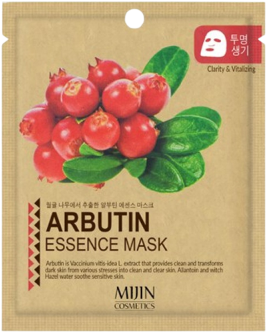 Mijin Cosmetics Arbutin Essence Mask Маска тканевая для лица с арбутином