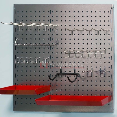 Металлическая перфорированная панель для инструмента, МПП1 (крепление к стене)