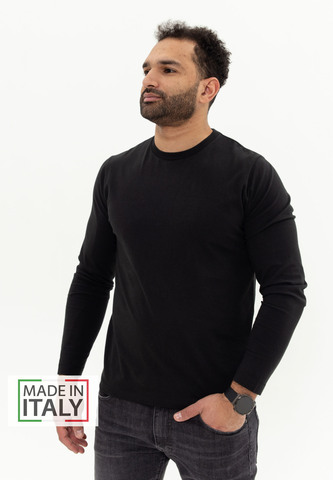 Лонгслив Bowery NYC однотонный Vintage Black