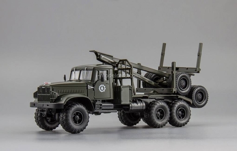 KRAZ-255L timber carrier (6x6) 1969 khaki 1:43 Nash Avtoprom