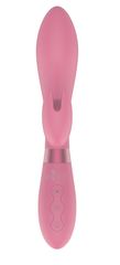 Розовый вибратор-кролик Indeep Malena - 21,5 см. - 