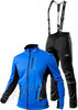 Утеплённый лыжный костюм 905 Victory Code Speed Up Blue A2 с лямками мужской