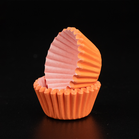 Капсулы бумажные для конфет Оранжевые 25*18 мм, 1000 шт