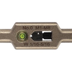 Вороток для метчиков №0 M1-M8(2,0-5,0мм) 125мм DIN1814 (INOX, с уровнем) H-Tools 08802020