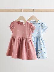 Платье для девочки Next AC0-594, 2 шт., Розовый, Голубой