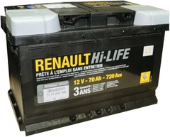 RENAULT 6CT- 70 ( 7711238598 ) аккумулятор