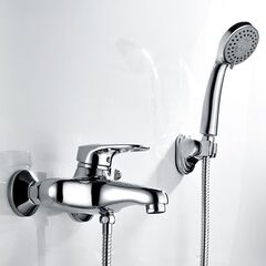 Смеситель для ванны, Frap, корот изл, с картриджем, хром, F3201