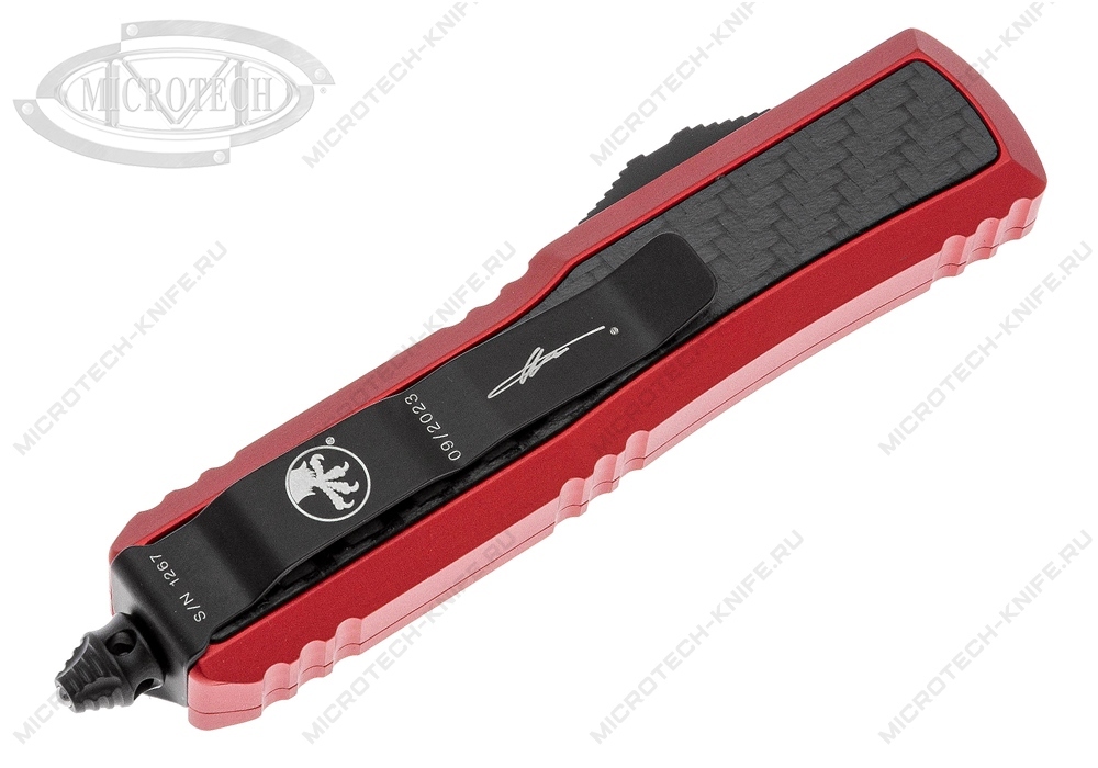 Нож Microtech 124-1RDCFIS Daytona Red Signature Series - фотография 
