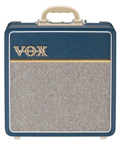 VOX AC4C1 BLUE ламповый гитарный мини комбоусилитель, 4 Вт, синий винил