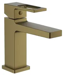 Смеситель для раковины BELZ B10658-5 латунь, брашированное золото