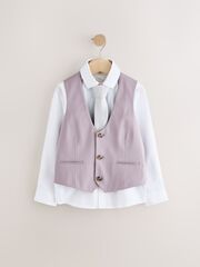 Комплект из трех предметов для мальчика Next E58-953, Сиреневый, Белый