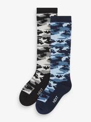 Носки для мальчика Next 701-905, 2 шт., Серый, Синий