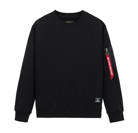 Свитшот Alpha Industries Utility Pocket Crewneck Black (Черный)