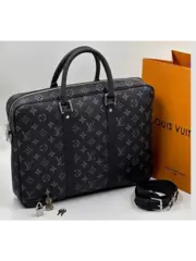 Сумка мужская экокожаная для документов и ноутбука с ручками