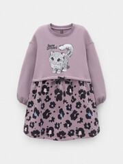 платье  для девочки  КР 5953/сиреневый 3304 к619