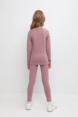 бриджи  для девочки  К 400427-1/серая пудра