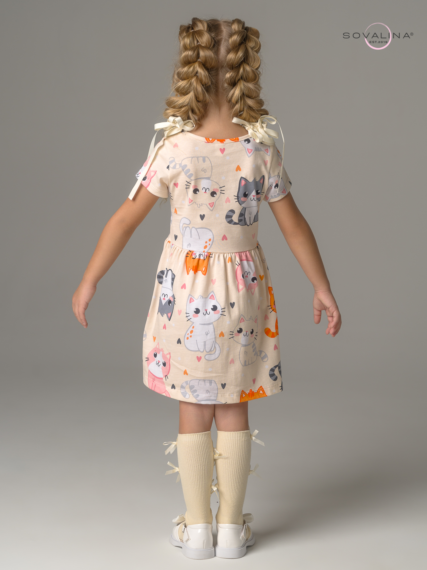 Платье Лето солнечные котики