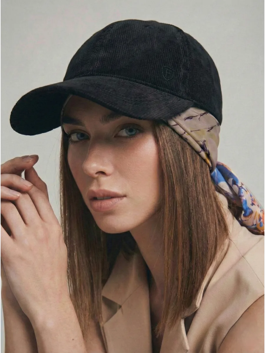 Бейсболка летняя вельвет весенняя