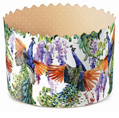 Форма для кулича(100) D110 H85мм Павлины