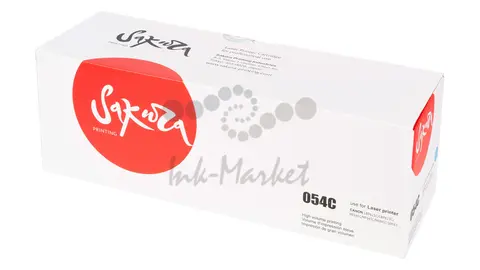 Картридж Sakura CRG054C для Canon LB P621Cw, P623Cdw, MF641Cw, 643Cdw, 645Cx, голубой, 1200 к.