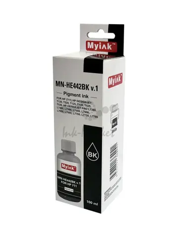 Чернила MyInk HI-BK442 Black для Hewlett Packard DesignJet T120/T520. 100 мл. EverBrite™ MyInk