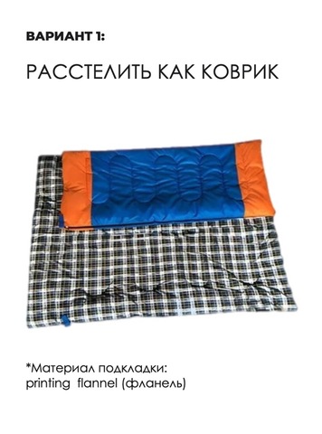 Картинка спальник Skully  blue - 5