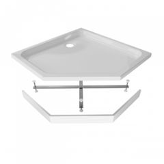 Поддон душевой 100х100 низкий акриловый