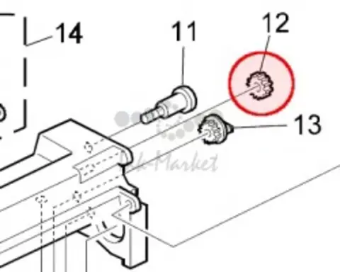 Шестерня Ricoh 13 зубьев / GEAR - 13Z AB011403