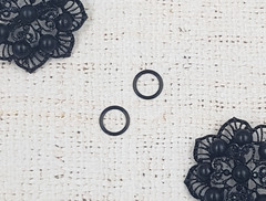 Кольцо для бюстгальтера металл, р. 1,4х1х0,2, d 1 см