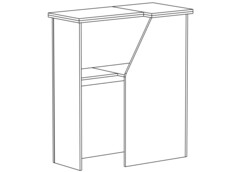 Стойка администратора угловая левая СтА-02-04