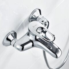 Смеситель для ванны, Frap, корот изл, с картриджем, хром, F3201