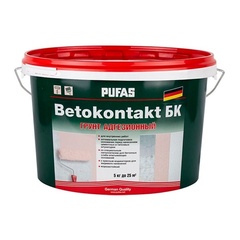 ПУФАС Грунтовка Бетоконтакт для внутрен. работ мороз. (5кг=3,06 л)
