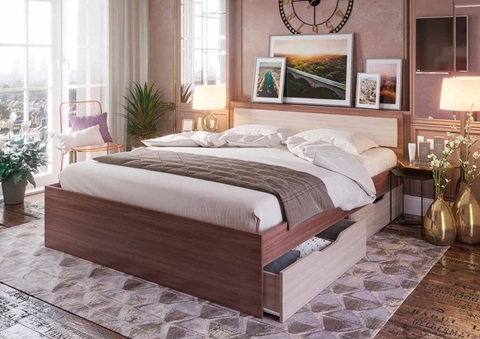 кровать с ящиками ГАРМОНИЯ 1,4 м (КР-605)